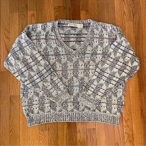 Vintage 90s Waterfront Workshop Knitted Grandpa Sweater